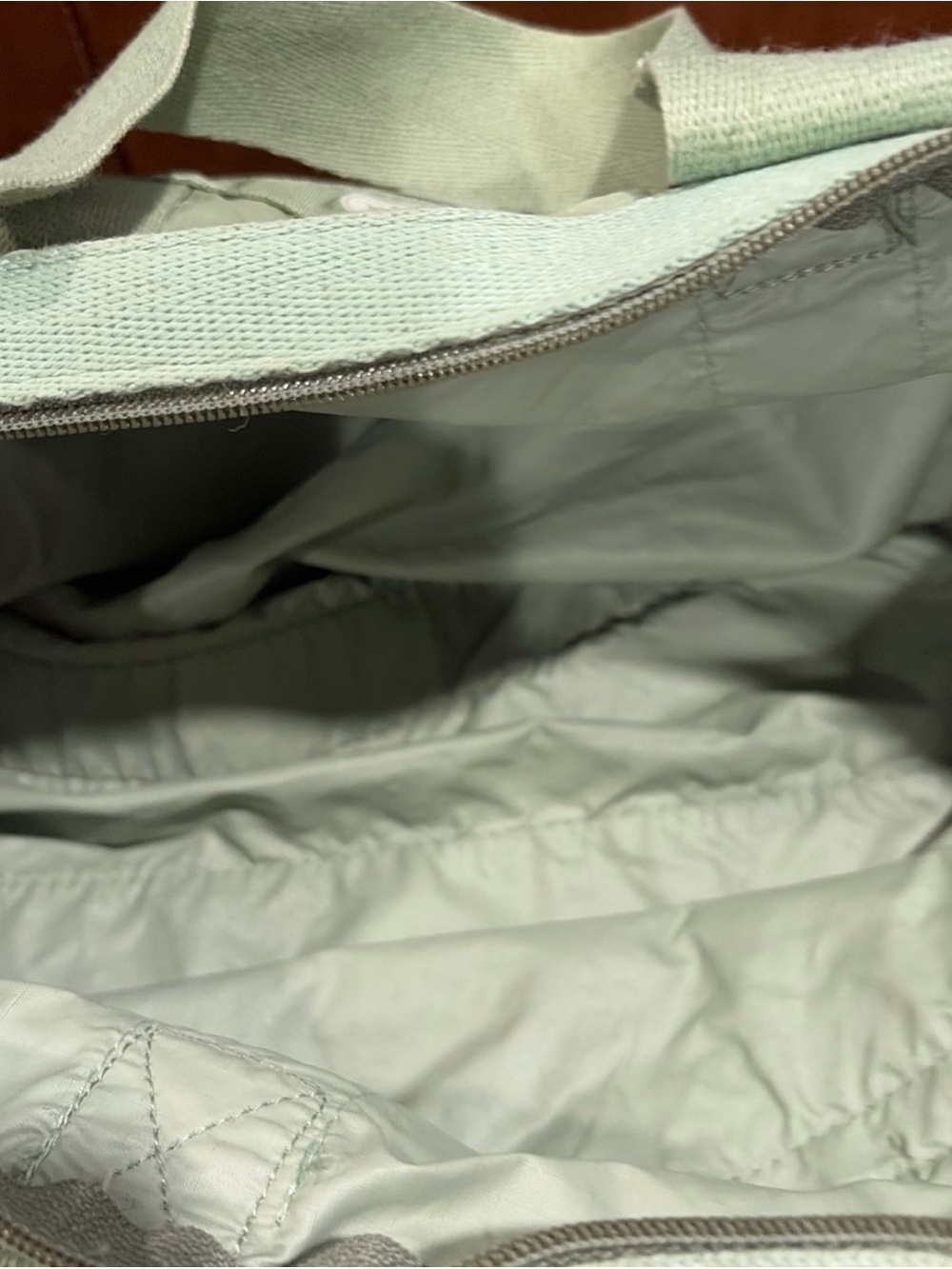 Lesportsac Classic Green  Deluxe Med  Weekender Duffle Bag Crossbody Strap - Picture 7 of 15